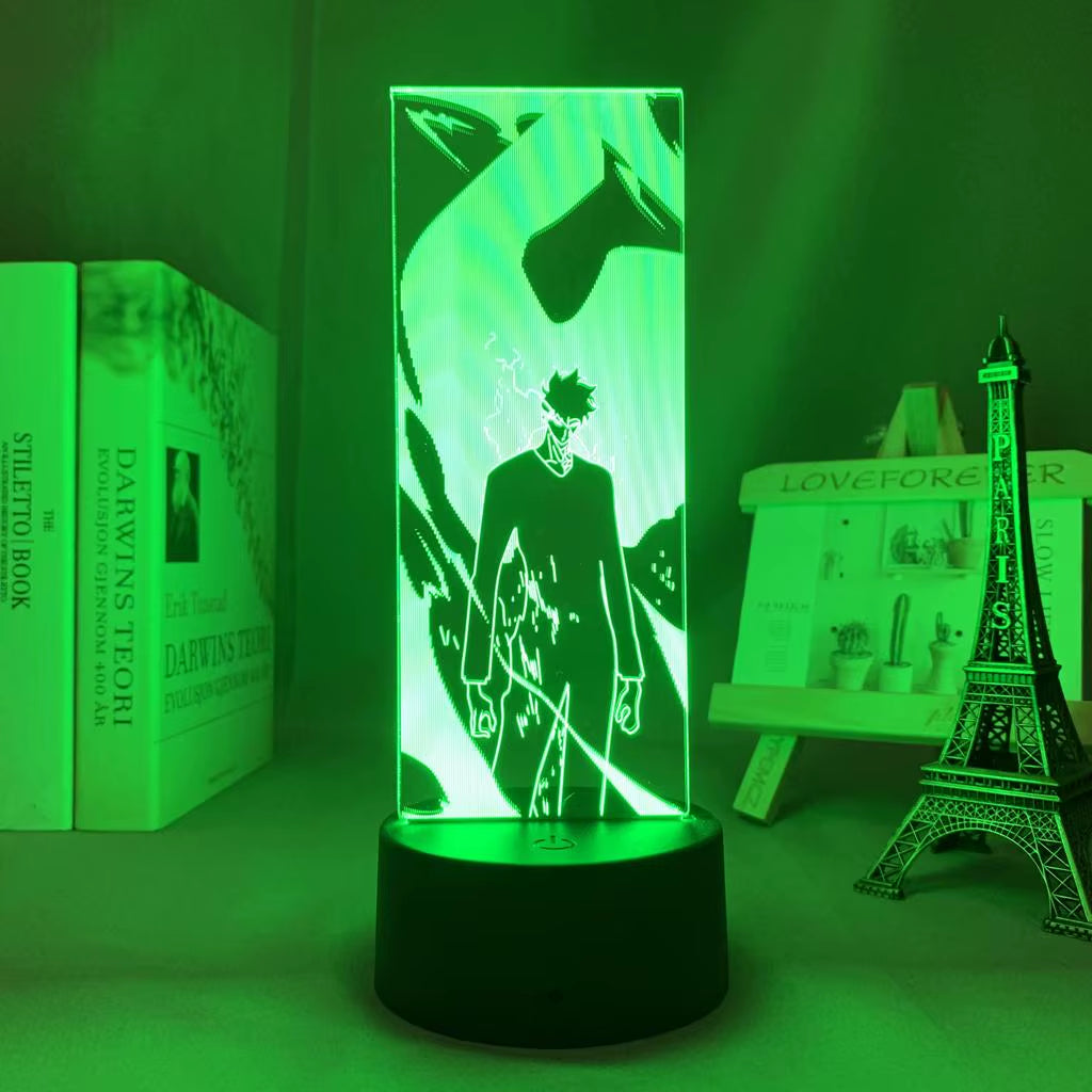 Anime Led Light Solo Leveling Acrylic Glowing Stand Sung Jin Woo Action Figure for Kids Boys Bedroom Decor Manga Gifts